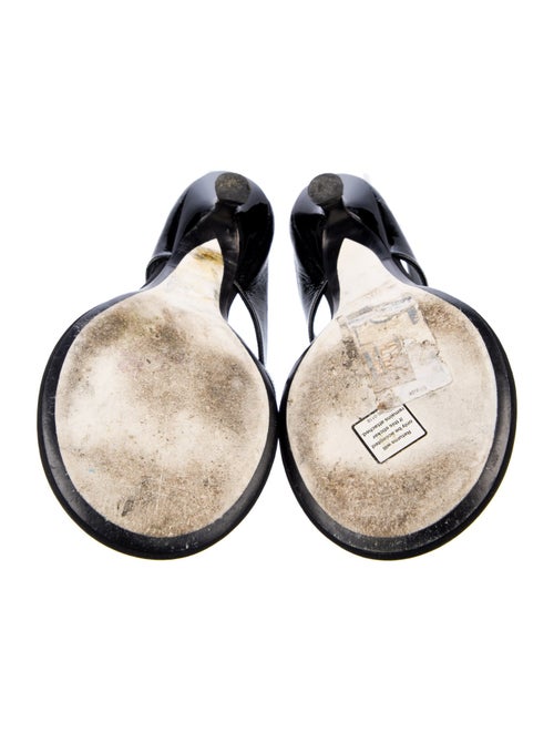 Khaite Patent Leather Flip Flops