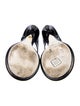 Khaite Patent Leather Flip Flops