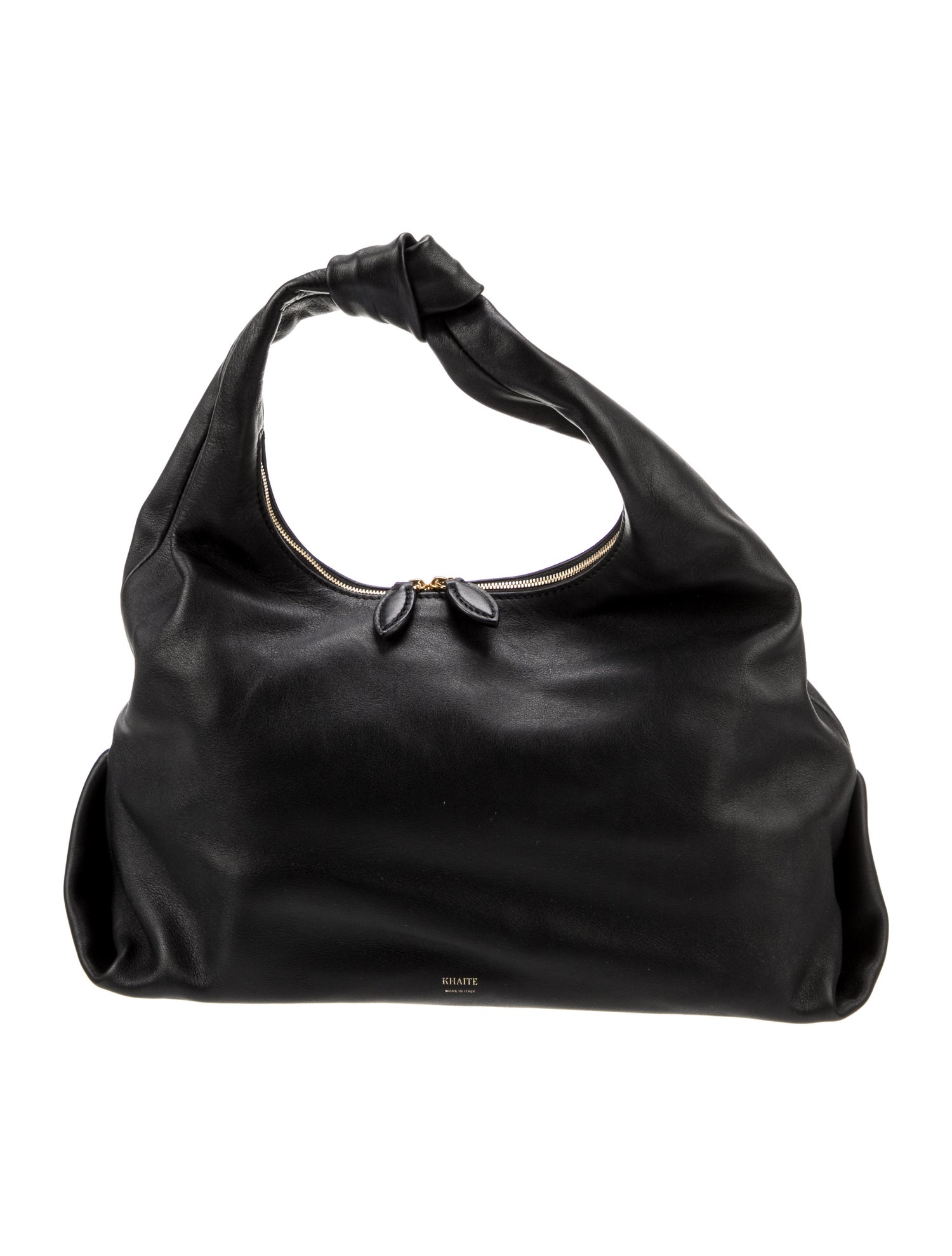 Khaite Leather Shoulder Bag - Black Shoulder Bags, Handbags
