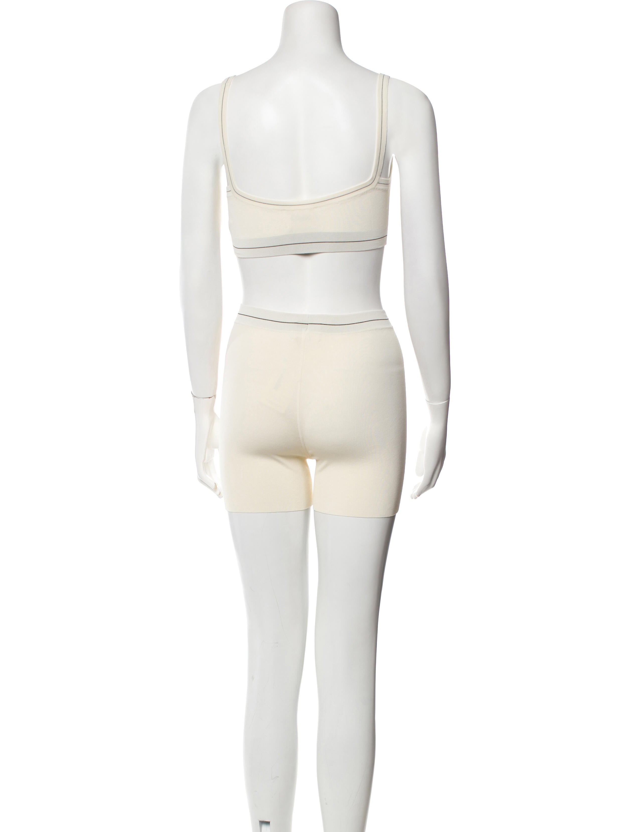 Khaite Cutout Accent Short Set - Neutrals Suits and Sets