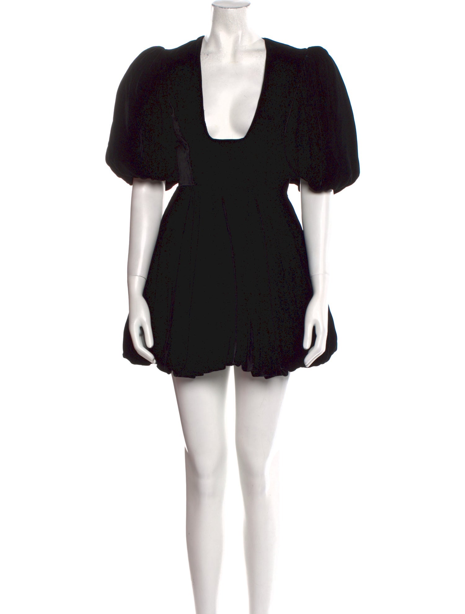 Khaite Square Neckline Mini Dress