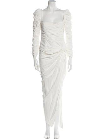 Khaite Square Neckline Long Dress