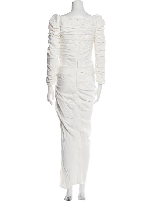 Khaite Square Neckline Long Dress