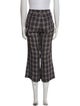 Khaite Plaid Print Wide Leg Pants
