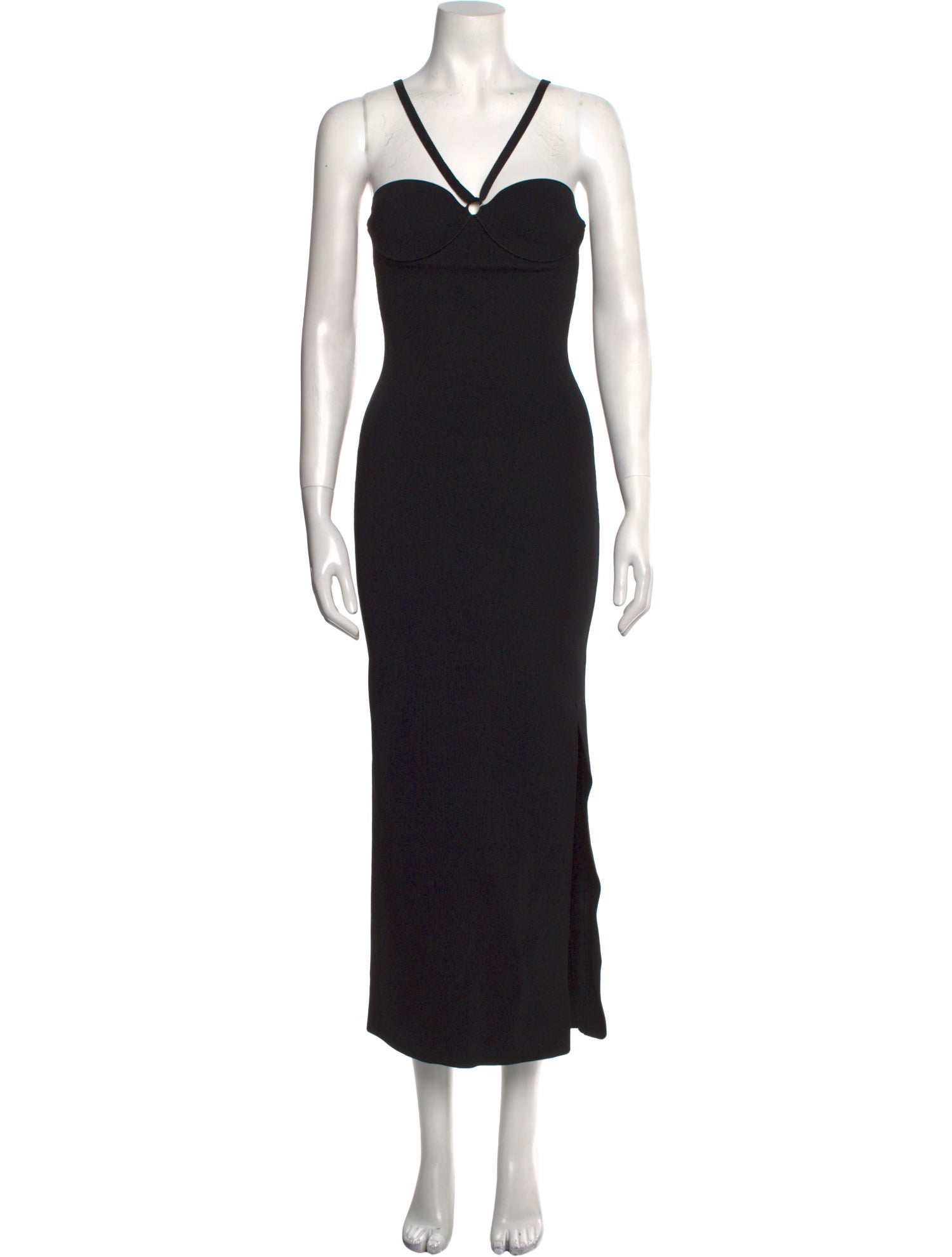 Khaite V-Neck Midi Length Dress
