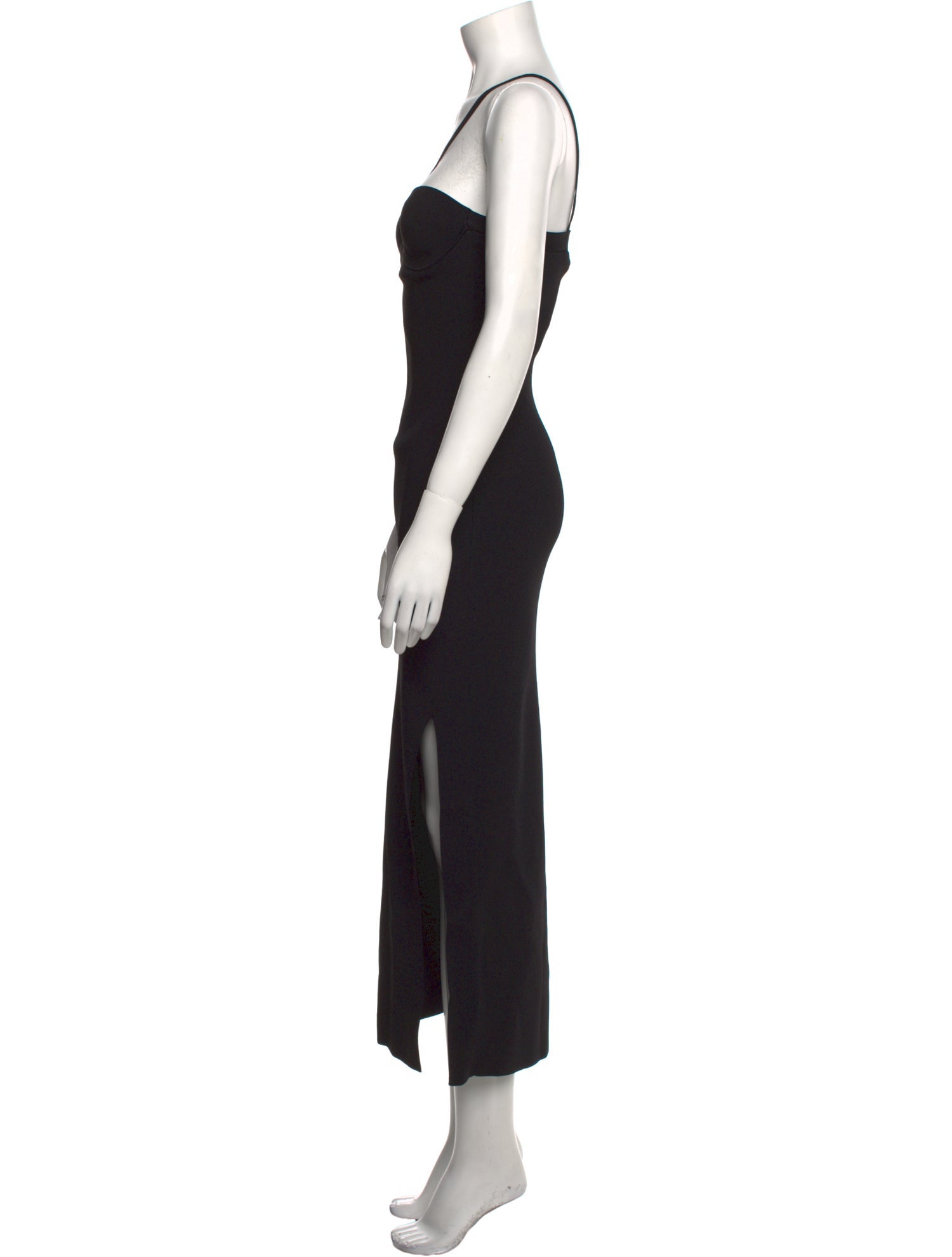 Khaite V-Neck Midi Length Dress