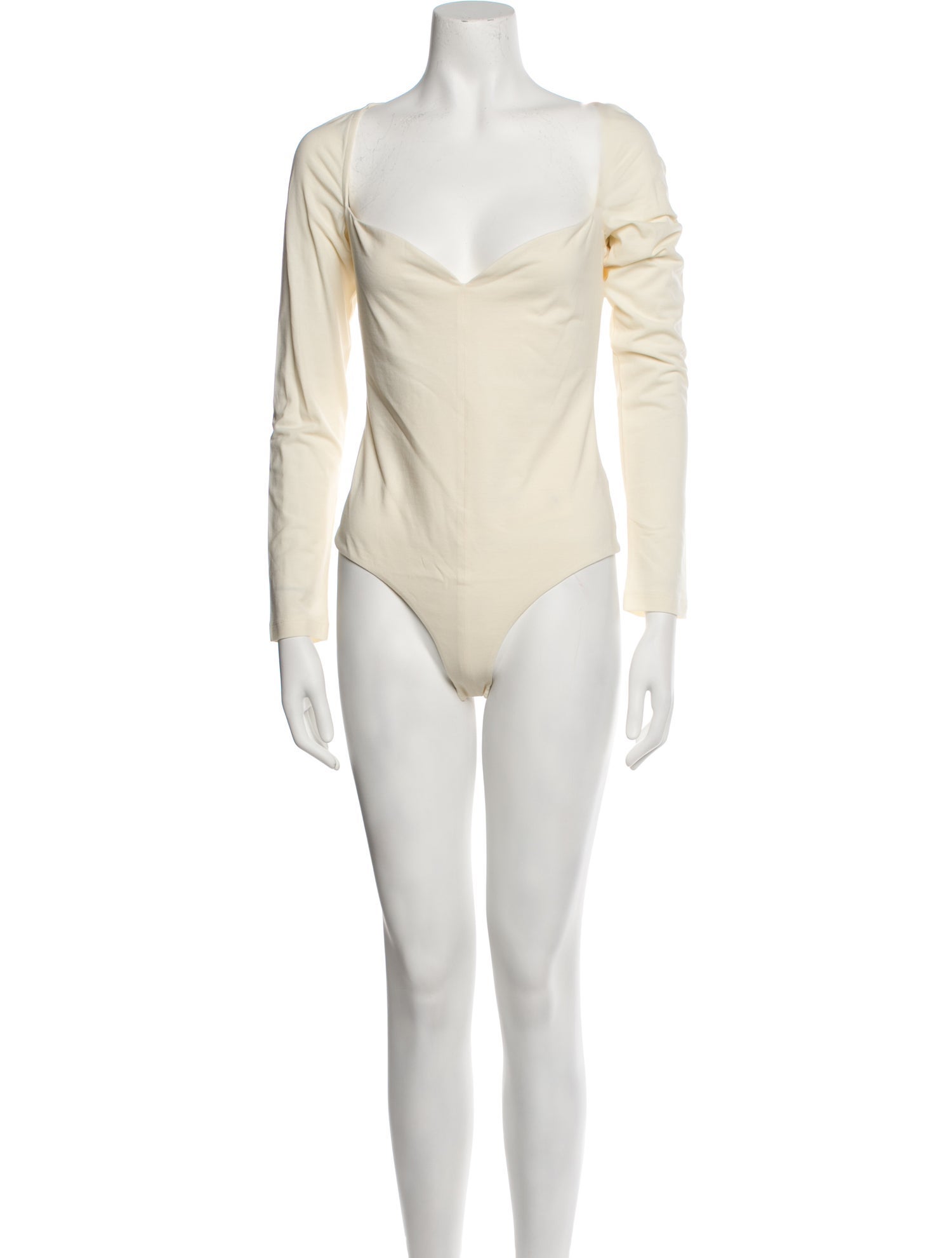 Khaite Square Neckline Long Sleeve Bodysuit w/ Tags