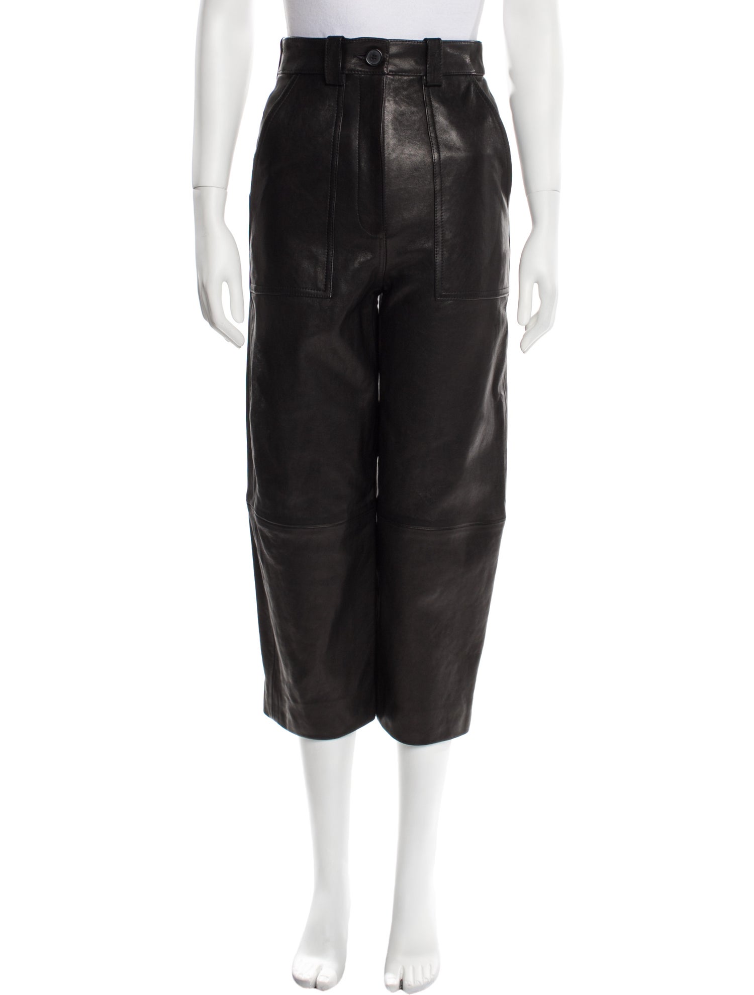 Khaite Straight Leg Pants w/ Tags - Black, 13.25