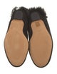Khaite Suede Faux Fur Trim Mules