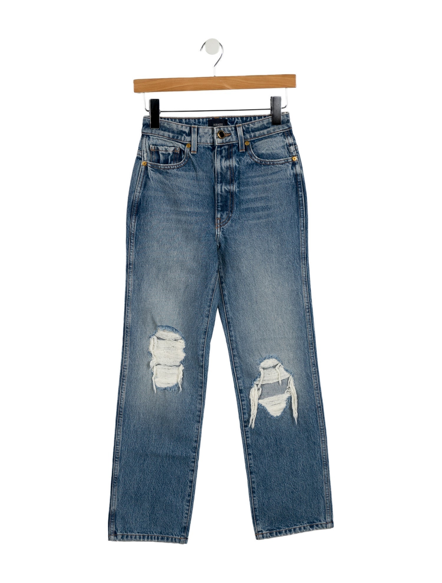 Khaite High-Rise Straight Leg Jeans w/ Tags