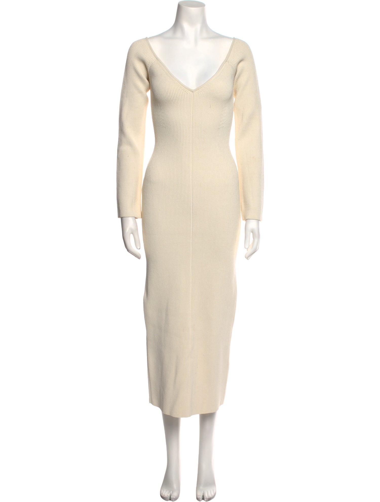 Khaite V-Neck Long Dress