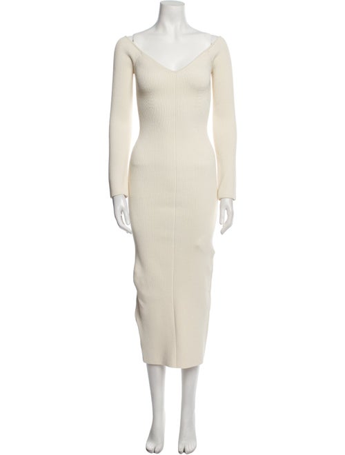 Khaite V-Neck Long Dress