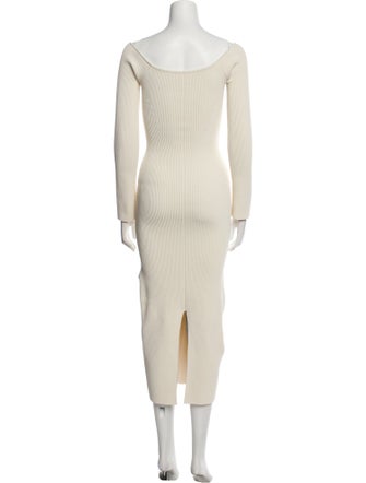 Khaite V-Neck Long Dress