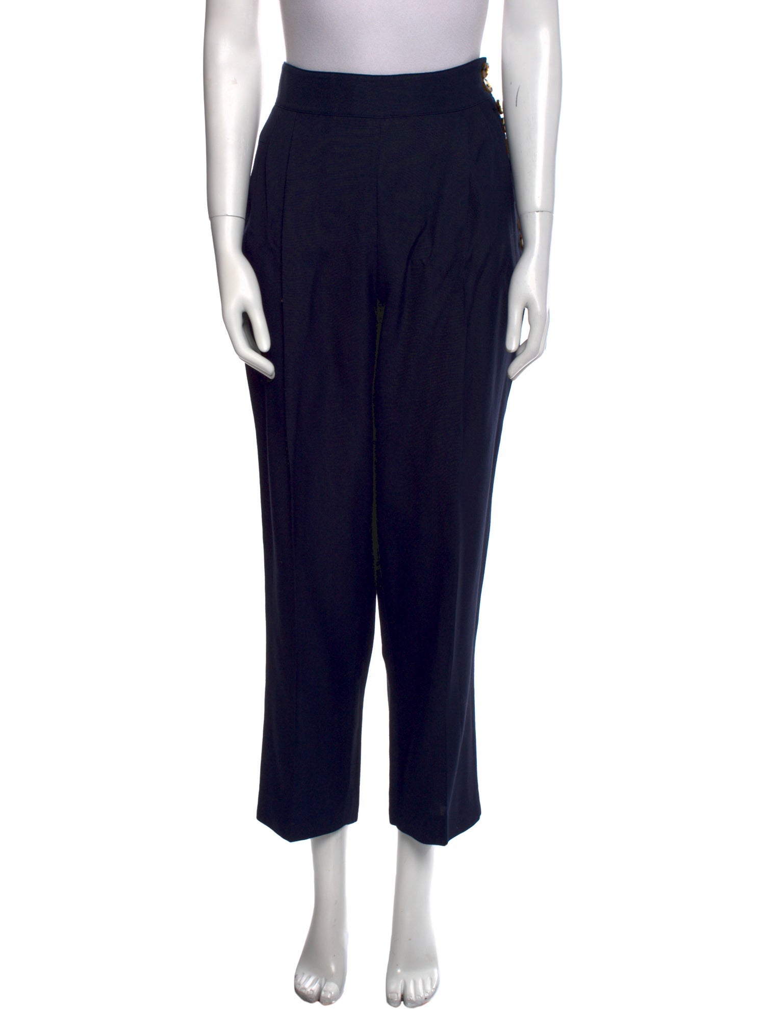 Khaite Straight Leg Pants - Blue, 13.5