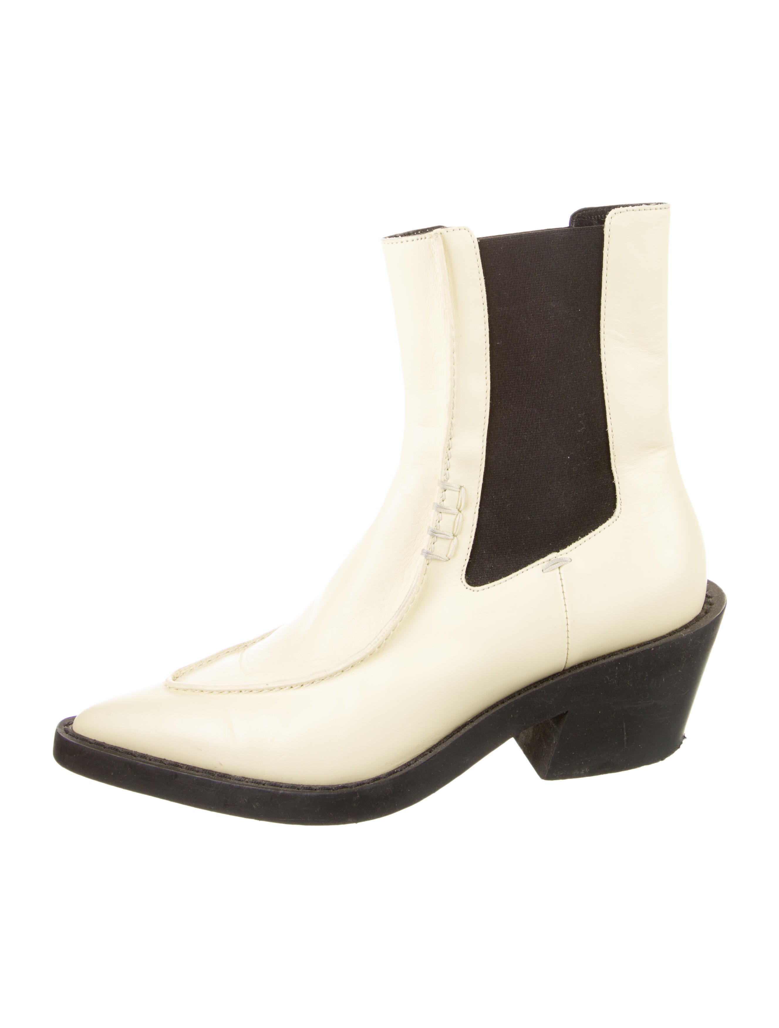 Khaite Leather Chelsea Boots