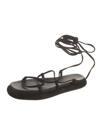 Khaite Suede Gladiator Sandals