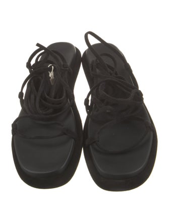 Khaite Suede Gladiator Sandals