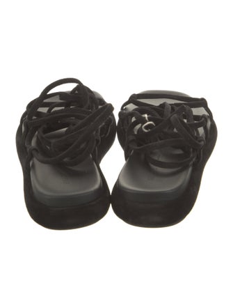 Khaite Suede Gladiator Sandals