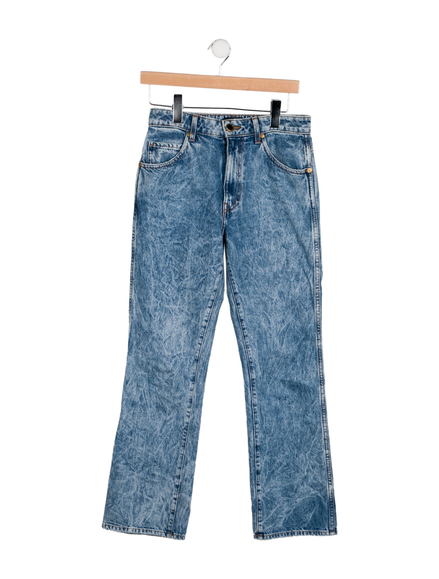 Khaite High-Rise Wide Leg Jeans