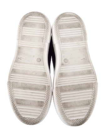 Khaite Neoprene Leather Trim Embellishment Sock Sneakers