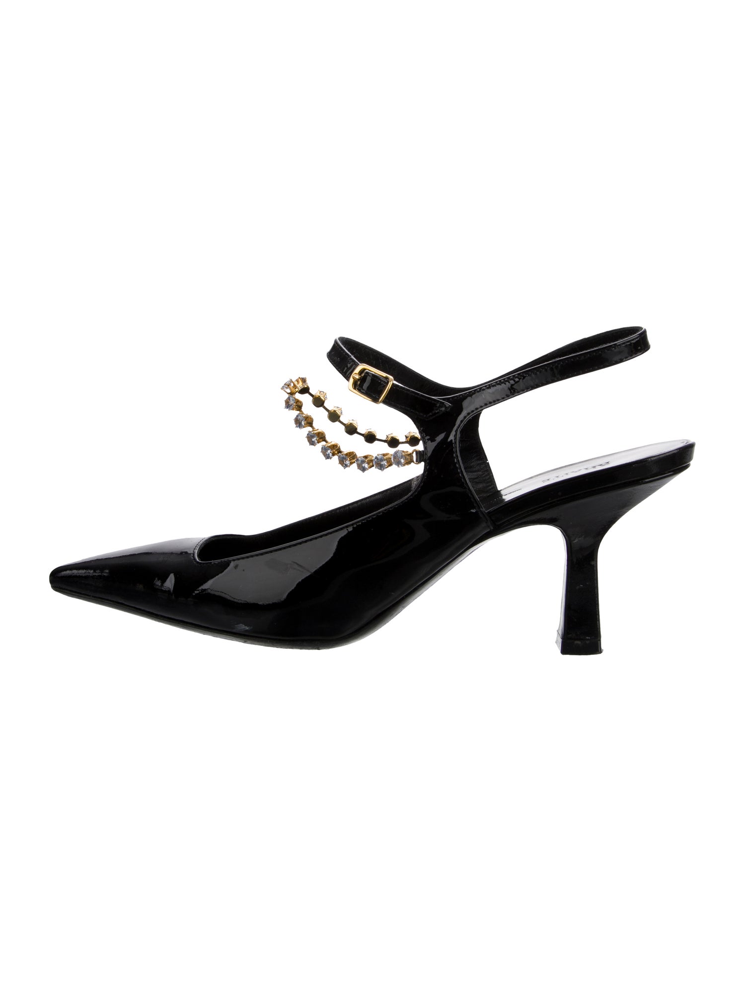 Khaite Patent Leather Slingback Pumps