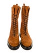 Khaite Suede Lace-Up Boots