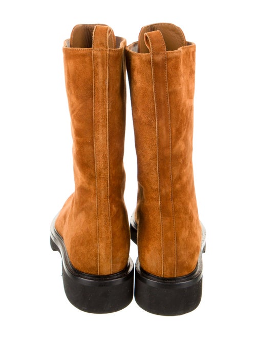 Khaite Suede Lace-Up Boots