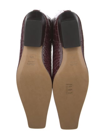 Khaite Embossed Leather Animal Print Riding Boots