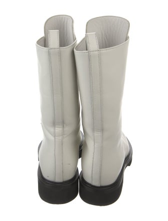 Khaite Leather Combat Boots