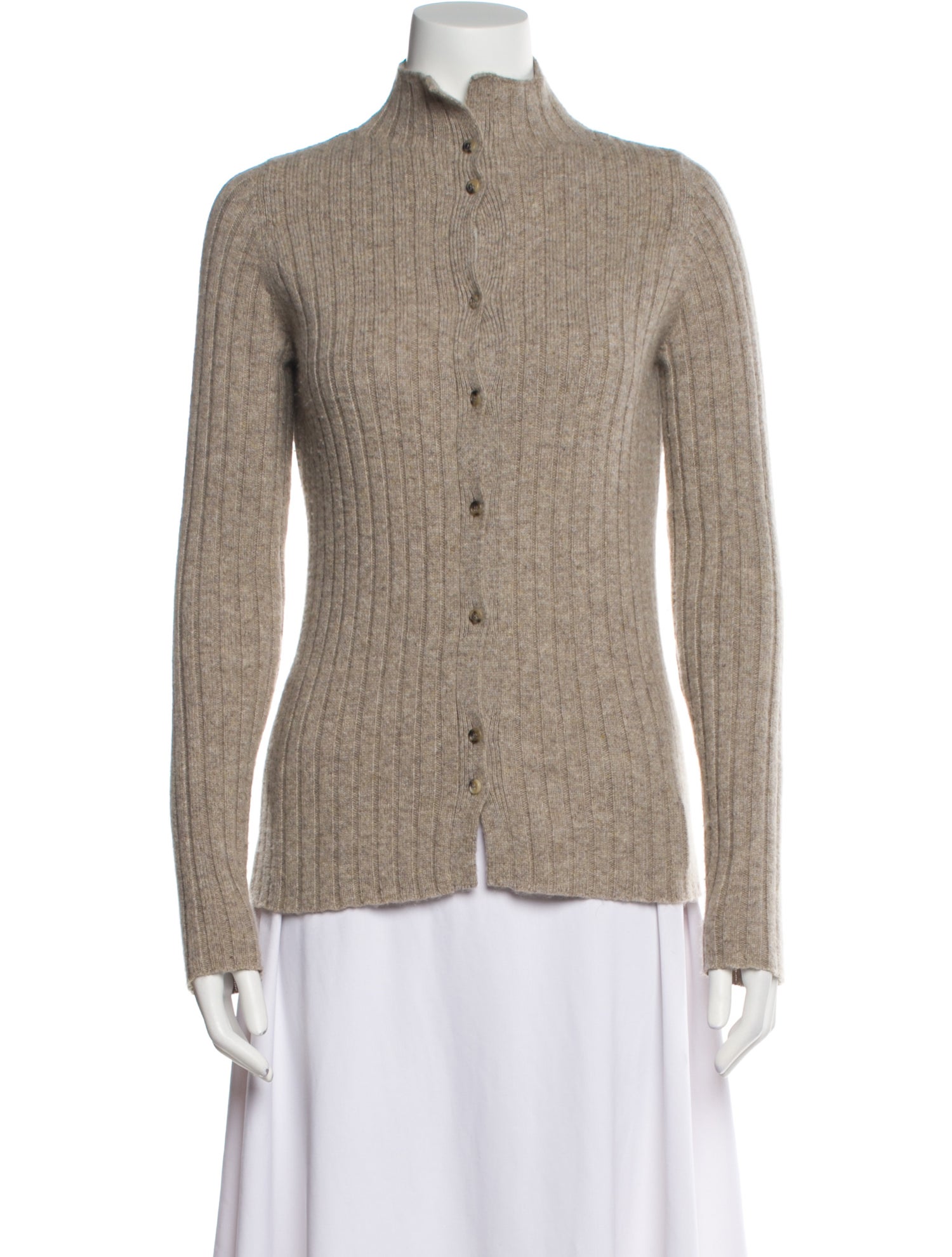 Khaite Cashmere Mock Neck Sweater