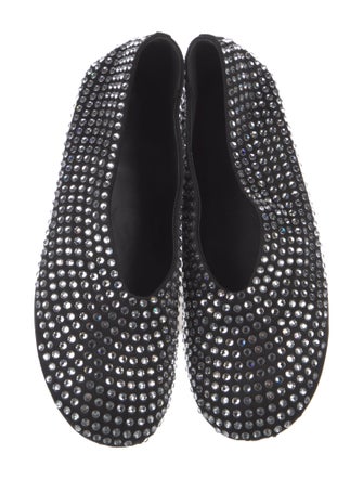 Khaite Crystal Embellishments Ballet Flats