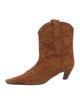 Khaite Suede Western Boots