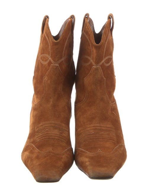 Khaite Suede Western Boots