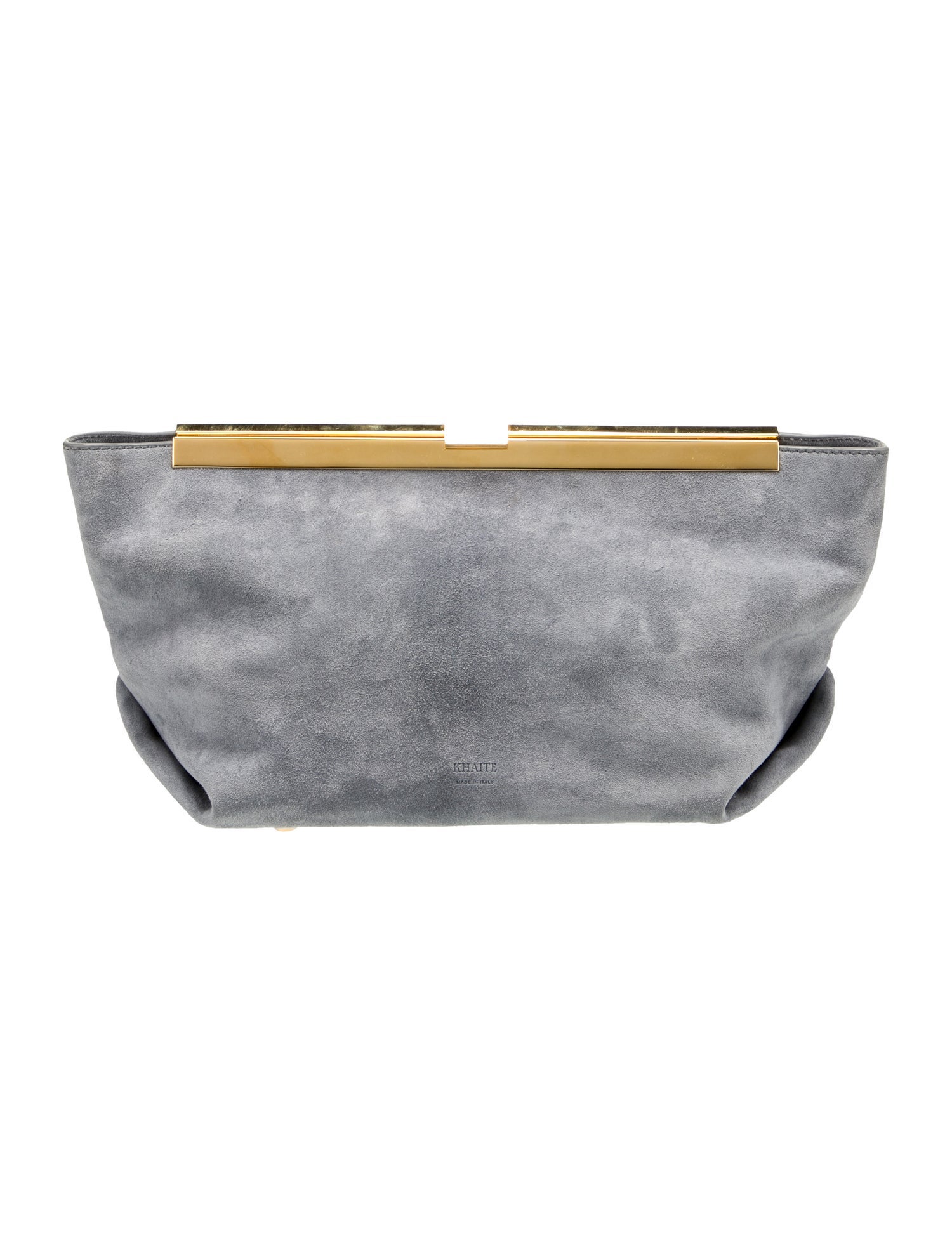 Sister ME Wide Suede Clutch With Chain Khaki main image 0