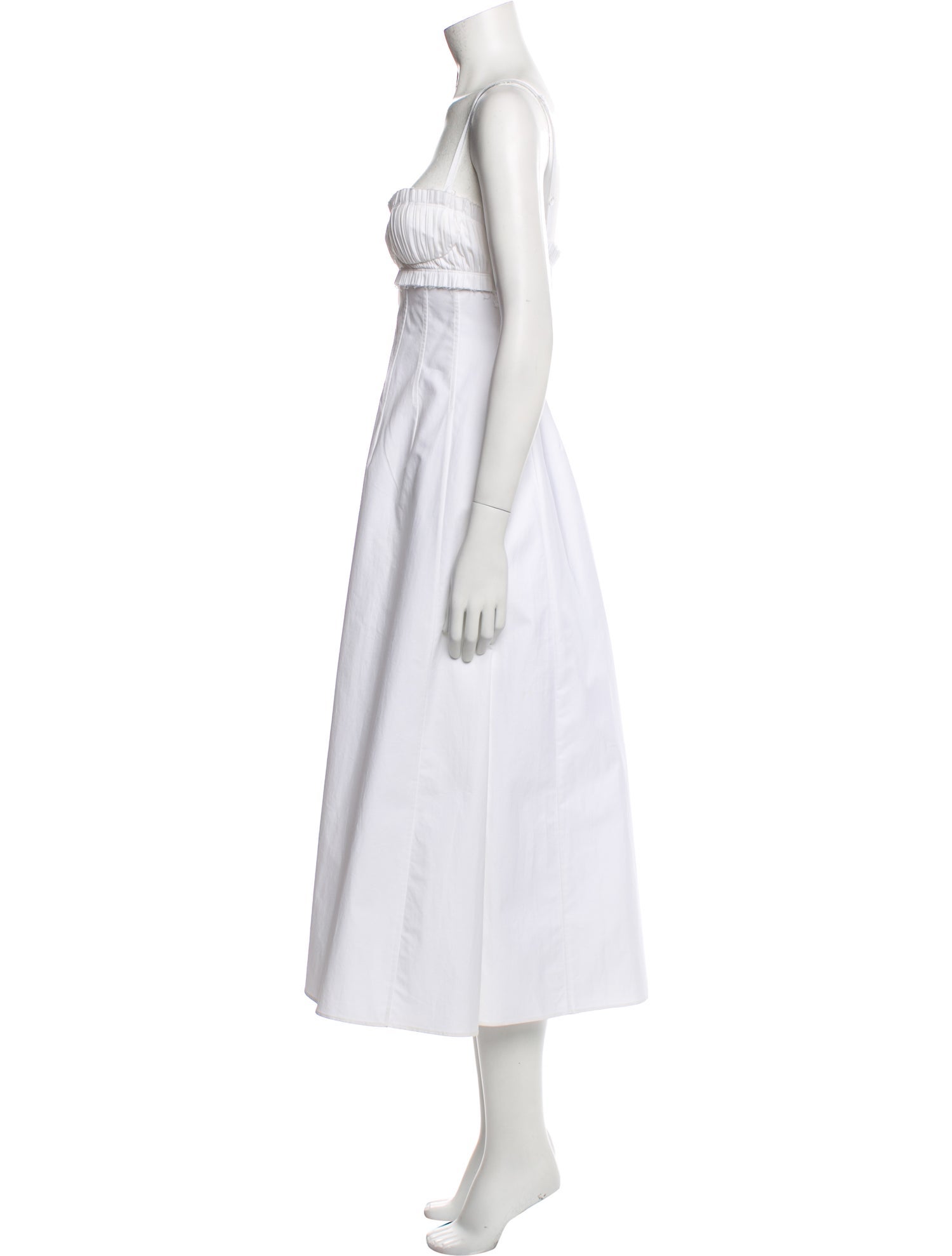 Khaite Square Neckline Midi Length Dress