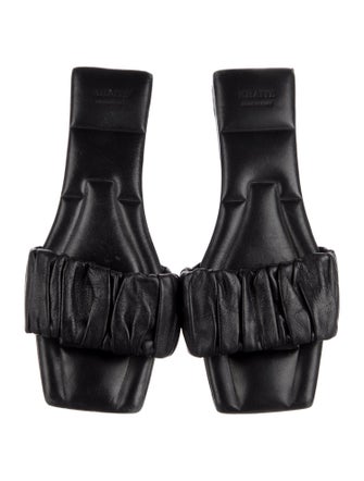 Khaite Leather Slides