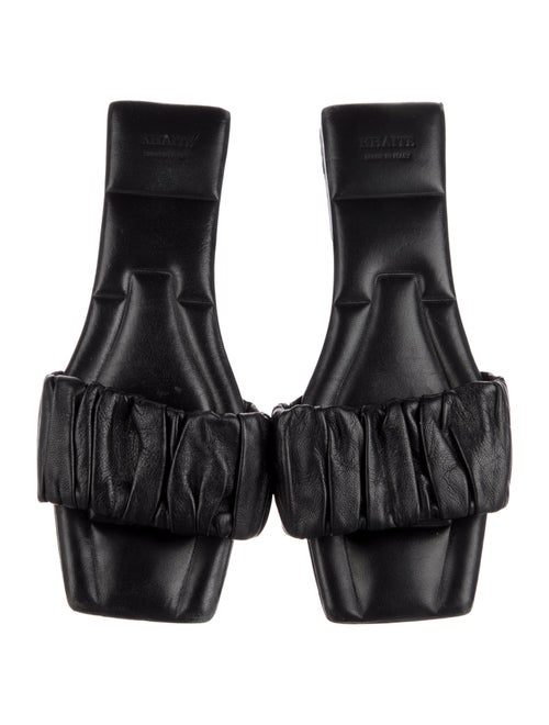 Khaite Leather Slides