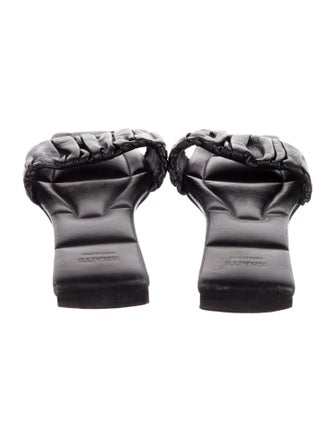 Khaite Leather Slides