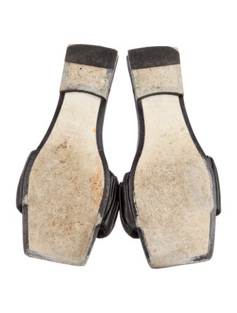 Khaite Leather Slides