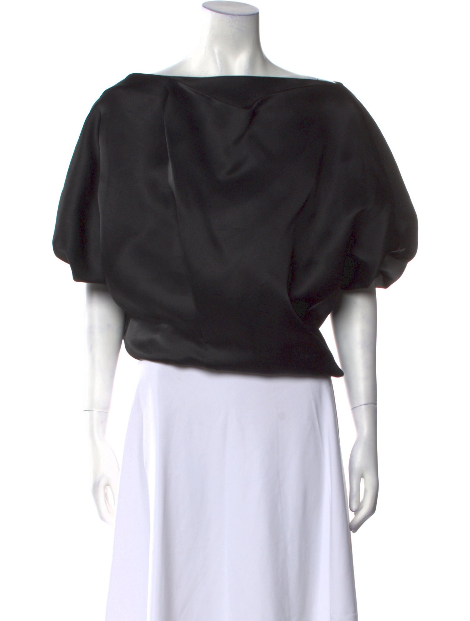 Khaite Silk Bateau Neckline Blouse