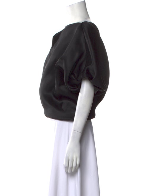 Khaite Silk Bateau Neckline Blouse