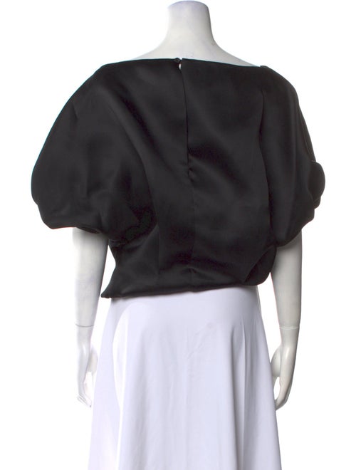 Khaite Silk Bateau Neckline Blouse