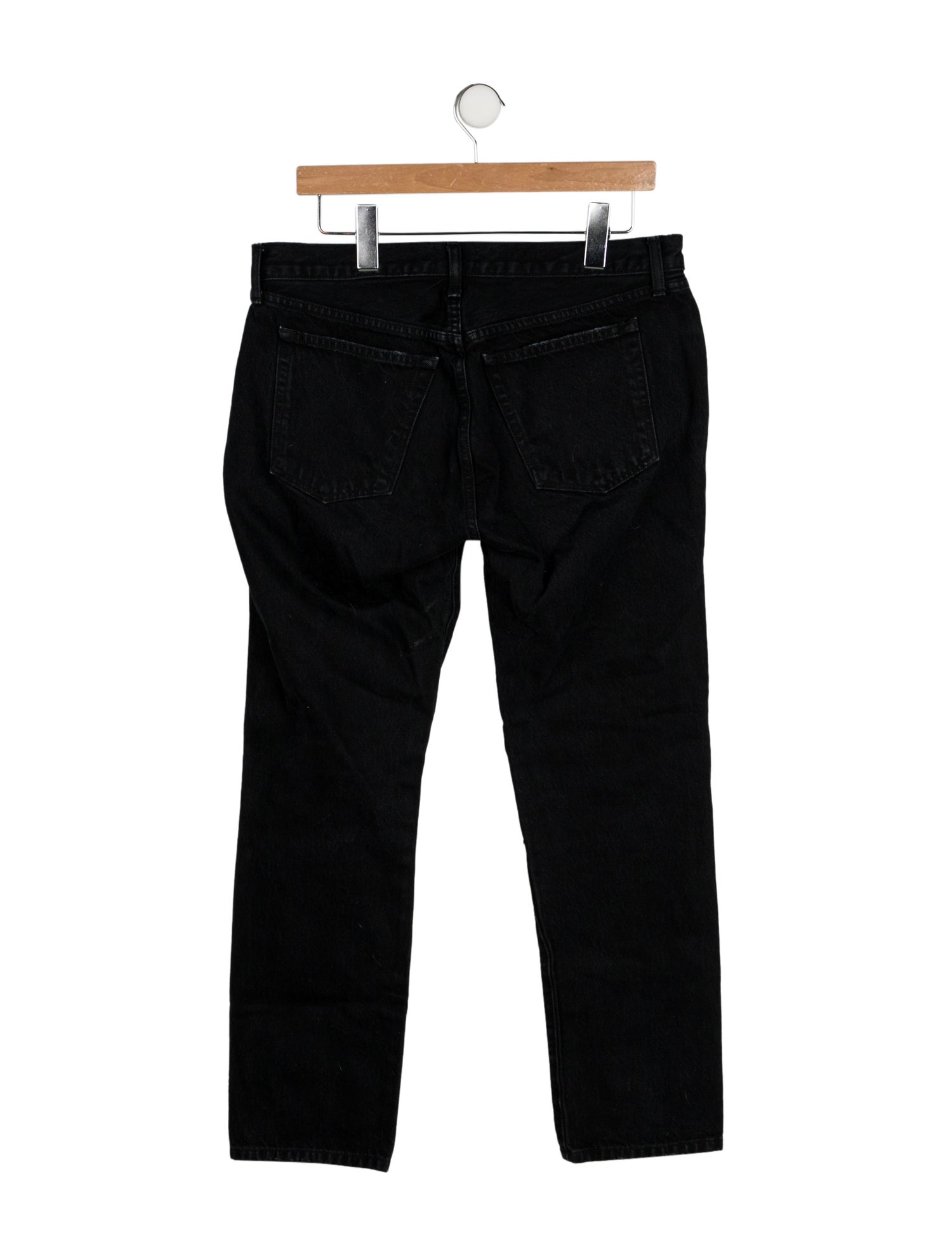 Khaite Mid-Rise Straight Leg Jeans