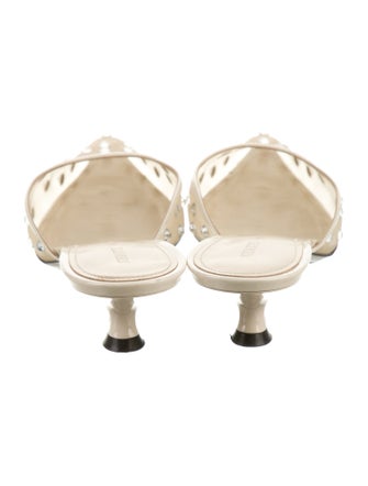 Khaite Mesh Crystal Embellishments Mules