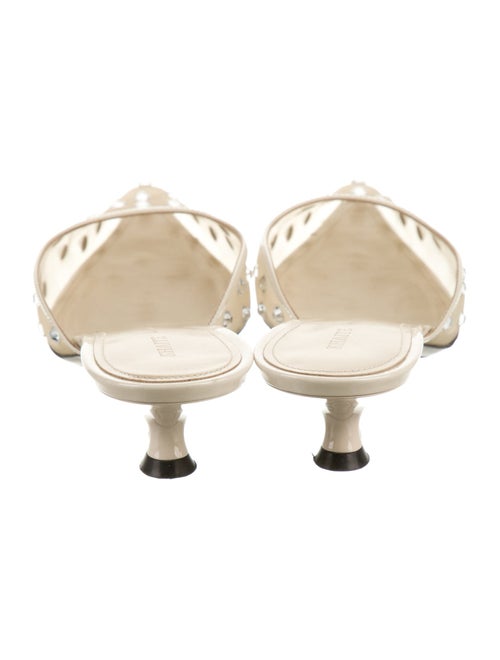 Khaite Mesh Crystal Embellishments Mules