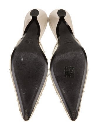 Khaite Mesh Crystal Embellishments Mules