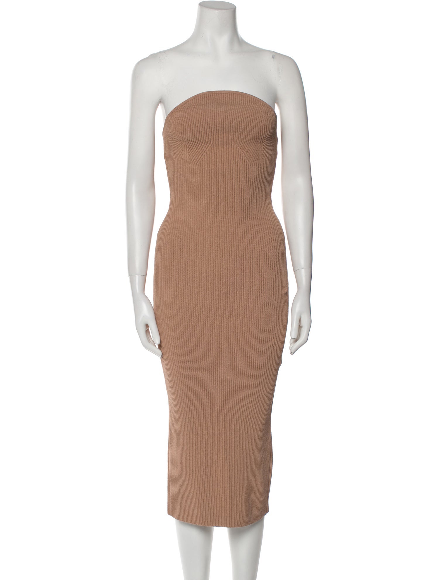 Khaite Strapless Midi Length Dress