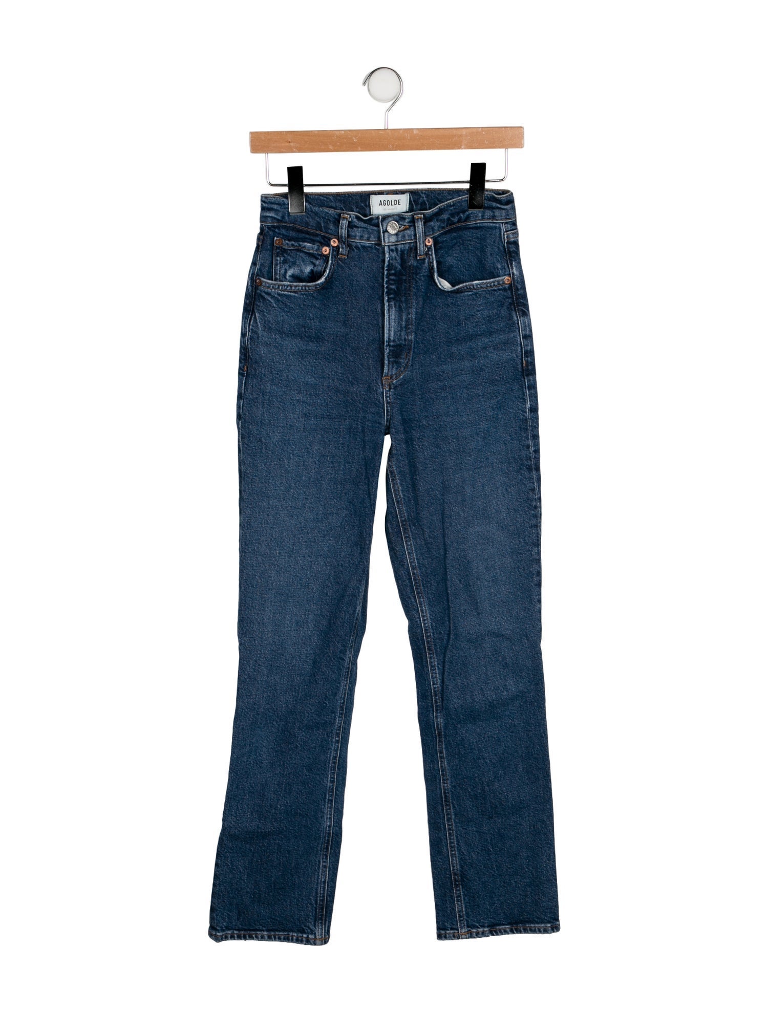 AGOLDE High-Rise Straight Leg Jeans