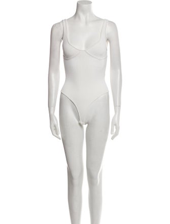 Khaite Square Neckline Sleeveless Bodysuit