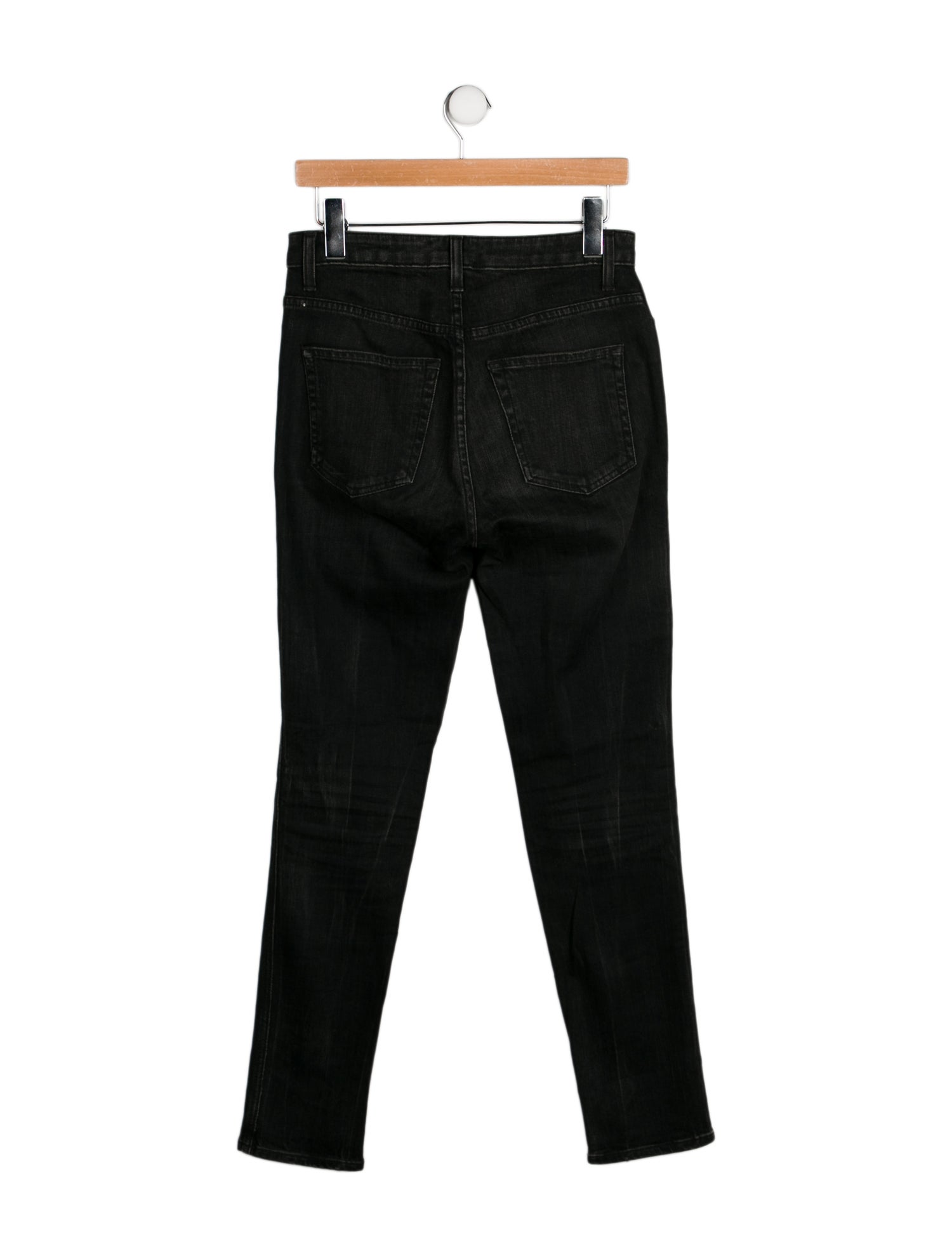Khaite High-Rise Straight Leg Jeans